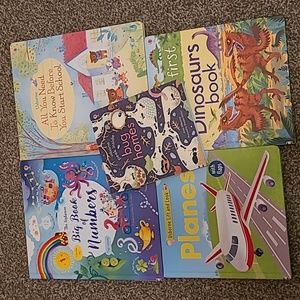 Big Book of Numbers-Dinosaurs Book-Planes-Bug Homes-Usburne-Kids books